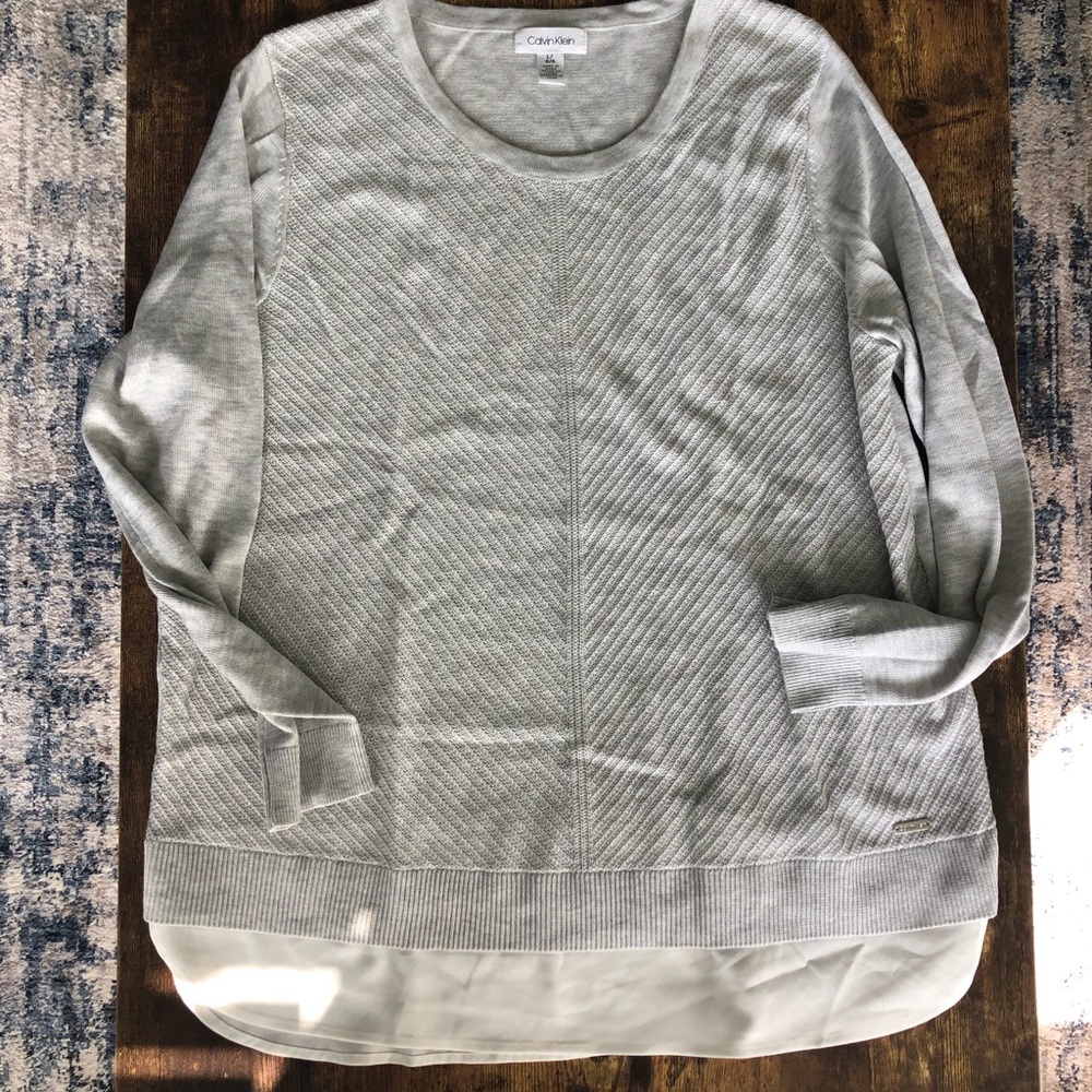 Calvin Klein Lightweight Gray Sweater